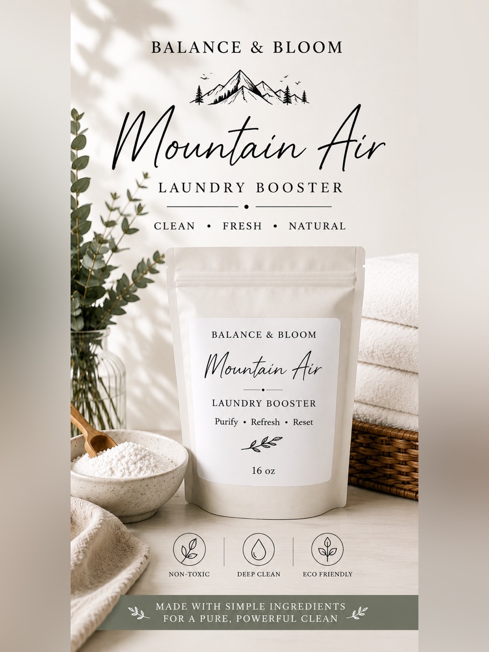 Laundry Booster | Mountain Air | 16oz Bag